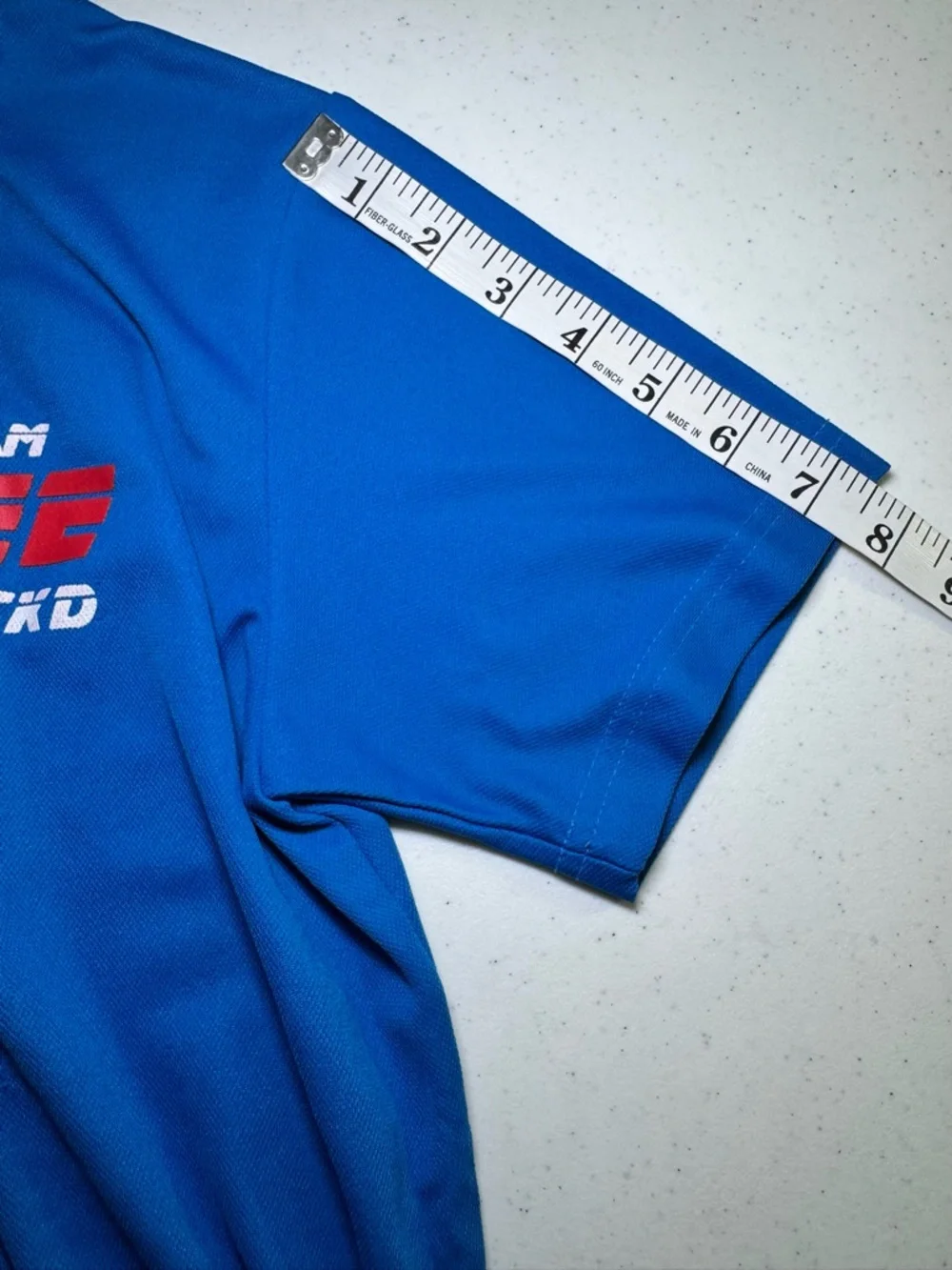Team Lee Taekwondo Royal Blue Shirt short sleeve Unisex Size Small